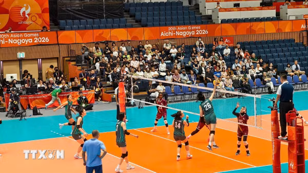 ASIAD 2026: Bóng chuyền nữ Việt Nam thắng áp đảo Qatar