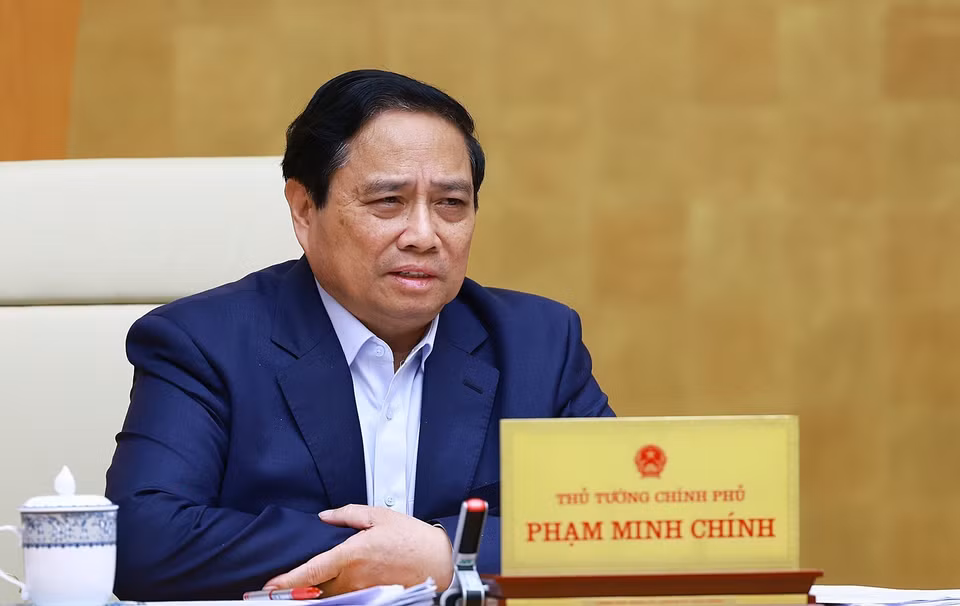 Thủ tướng Phạm Minh Chính chủ trì phiên họp. (Ảnh: Dương Giang/TTXVN)