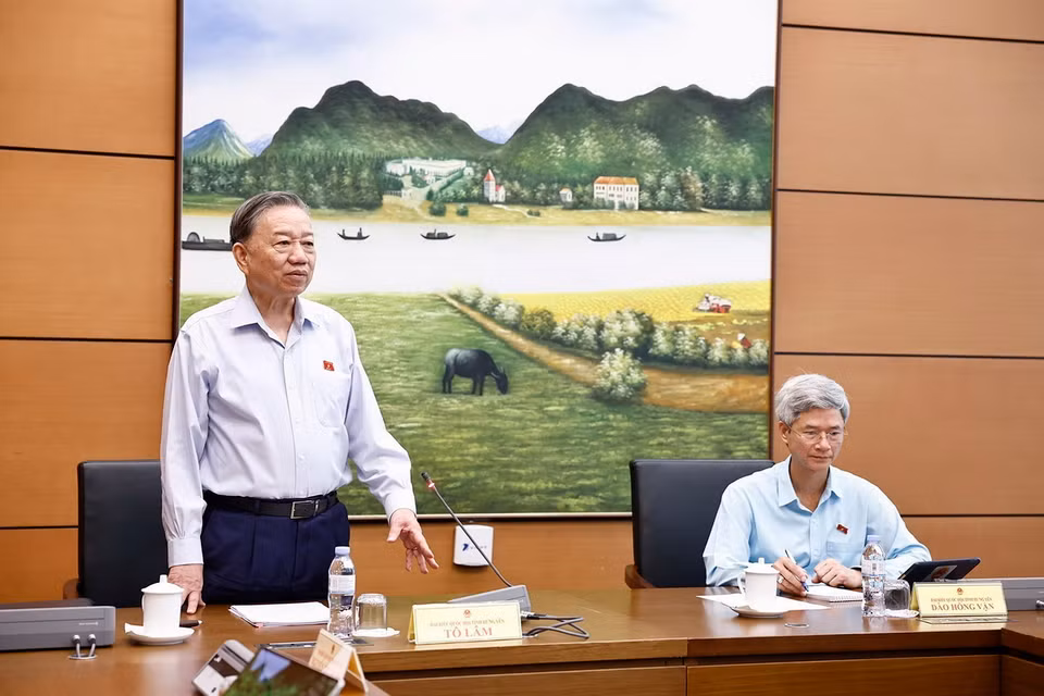 Tổng Bí thư Tô Lâm phát biểu. (Ảnh: Doãn Tấn/TTXVN)
