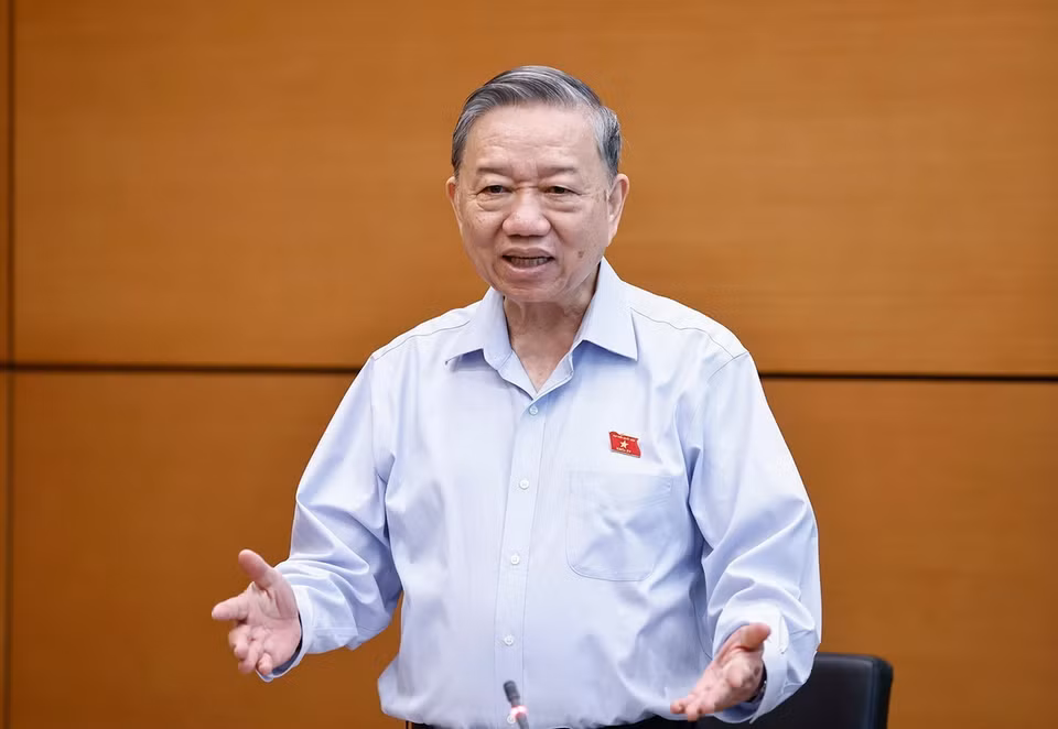 Tổng Bí thư Tô Lâm phát biểu. (Ảnh: Doãn Tấn/TTXVN)