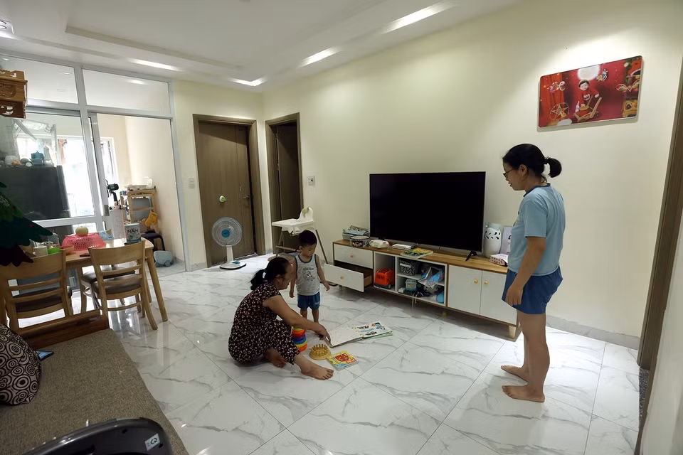 Các căn hộ nhà ở xã hội Hoàng Huy New Pruksa Town xã An Đồng, huyện An Dương có diện tích từ 47-65 m2/căn. (Ảnh: Tuấn Anh/TTXVN)