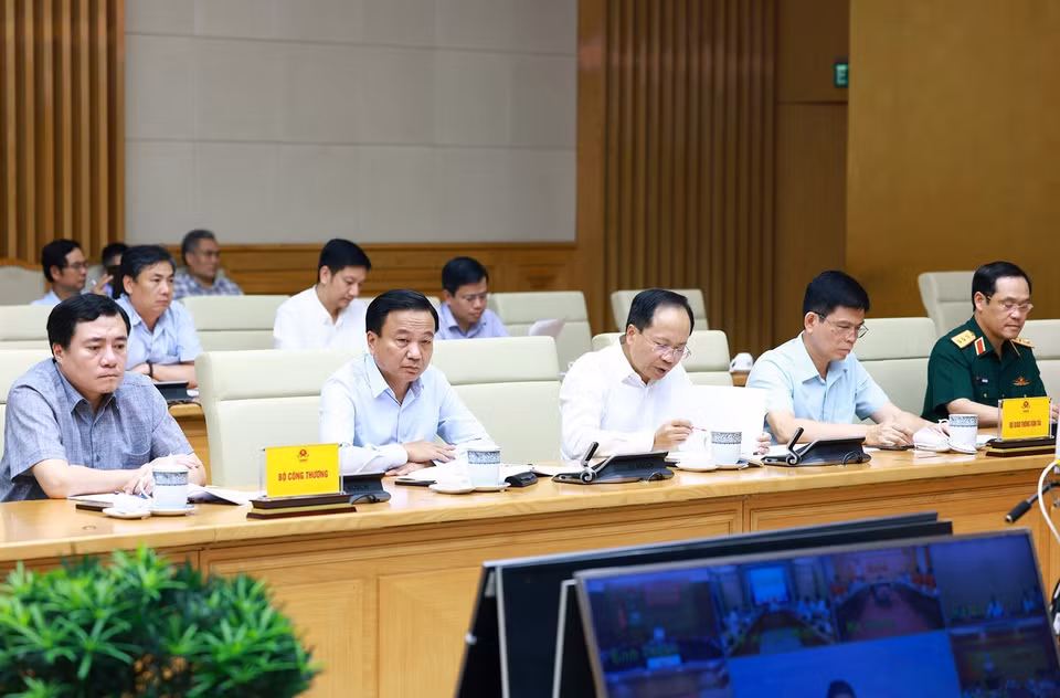 Đại diện các Bộ, ngành tham dự phiên họp. (Ảnh: Dương Giang/TTXVN)
