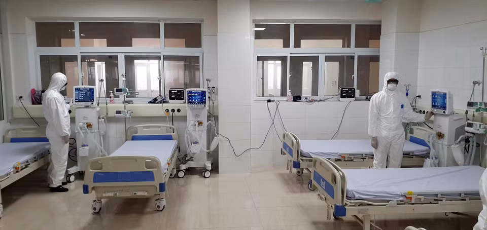 Bệnh viện đã được lắp đặt máy móc, trang thiết bị hiện đại. (Ảnh: Bùi Đức Hiếu/TTXVN)