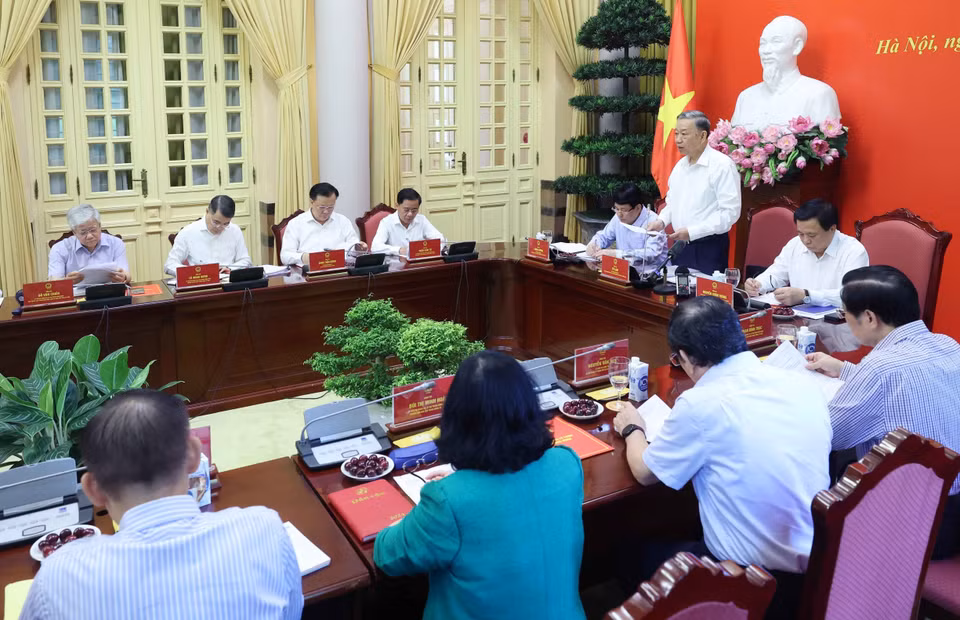 Chủ tịch nước Tô Lâm phát biểu chỉ đạo. (Ảnh: Nhan Sáng/TTXVN)