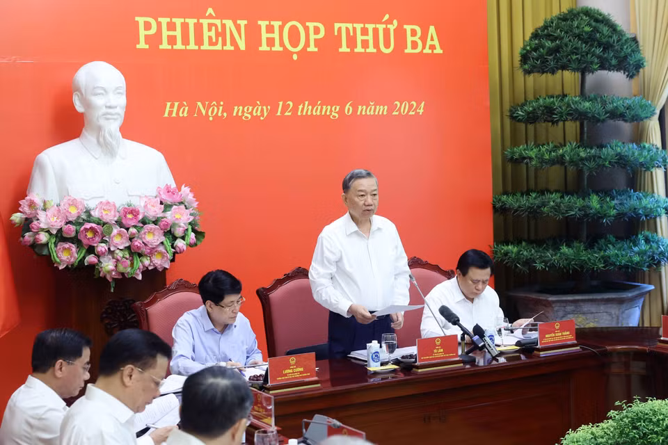 Chủ tịch nước Tô Lâm phát biểu chỉ đạo. (Ảnh: Nhan Sáng/TTXVN)