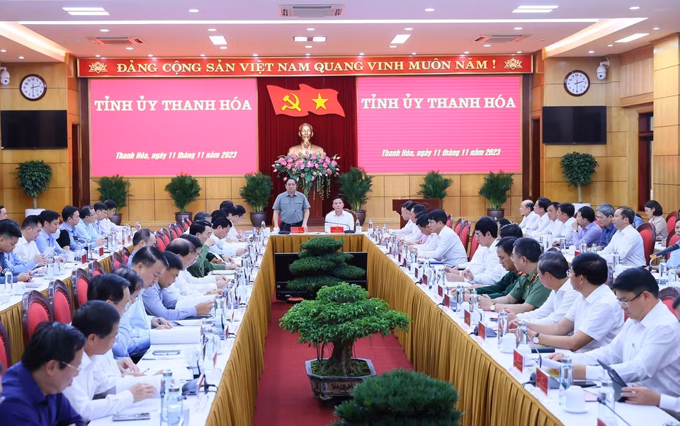 Toàn cảnh buổi làm việc. (Ảnh: Dương Giang/TTXVN)