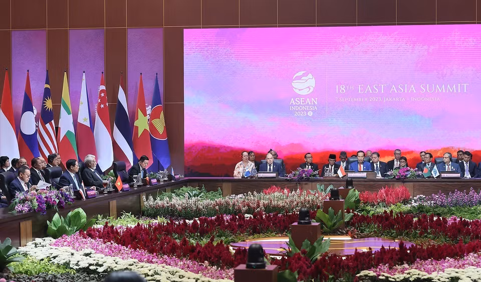 Quang cảnh Hội nghị Cấp cao ASEAN với các đối tác Đông Á (EAS) lần thứ 18. (Ảnh: Dương Giang/TTXVN)