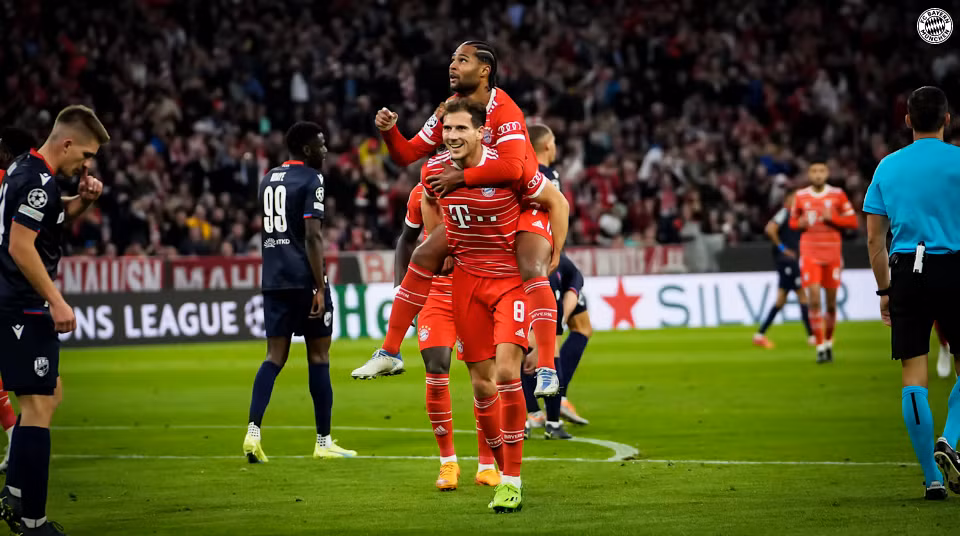 …với pha lập công nhân đôi cách biệt cho đội chủ nhà. (Nguồn: fcbayern)