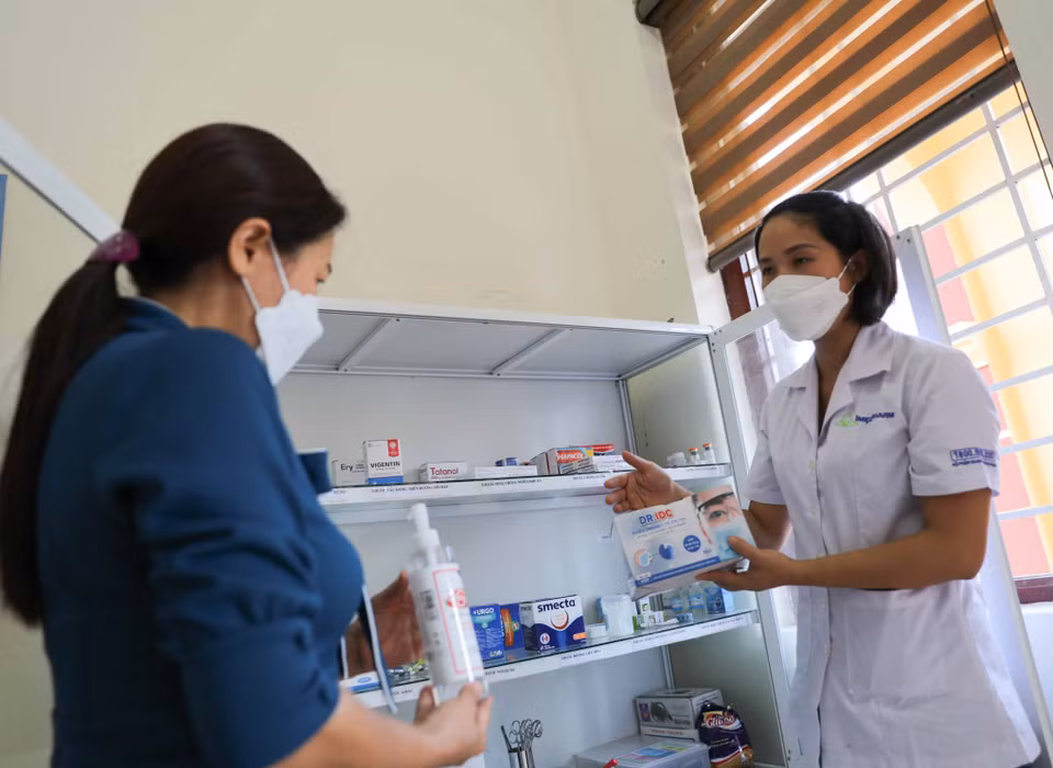 Công tác y tế được các trường đặc biệt chú trọng và chuẩn bị kỹ lưỡng. (Ảnh: Thanh Tùng/TTXVN)