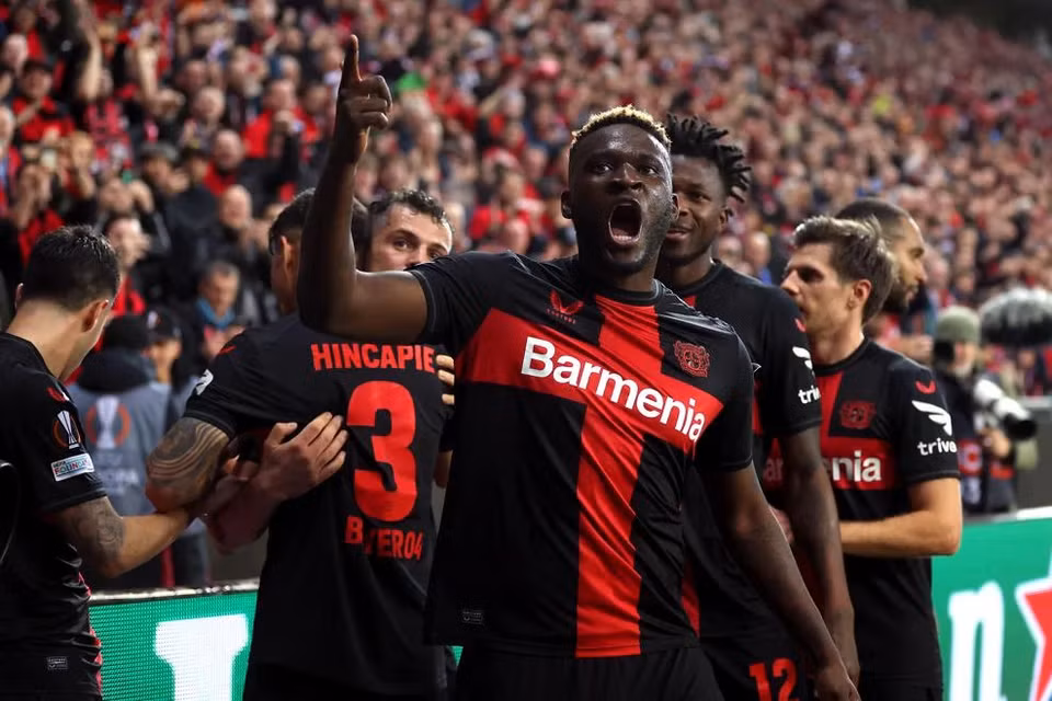Jonas Hofmann và Victor Boniface (ảnh) thay nhau lập công sau khi vào sân từ băng ghế dự bị. (Nguồn: UEFA)