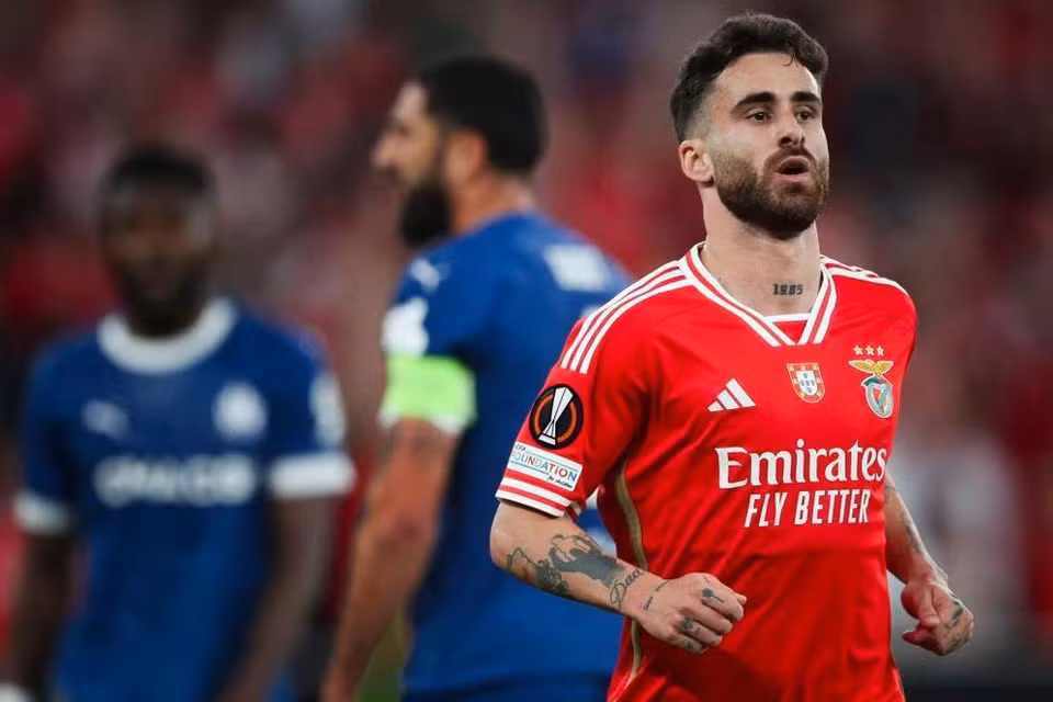 Còn ở da Luz, Benfica đã vượt qua Marseille 2-1 nhờ các bàn thắng của Rafa Silva (ảnh). (Nguồn: UEFA)