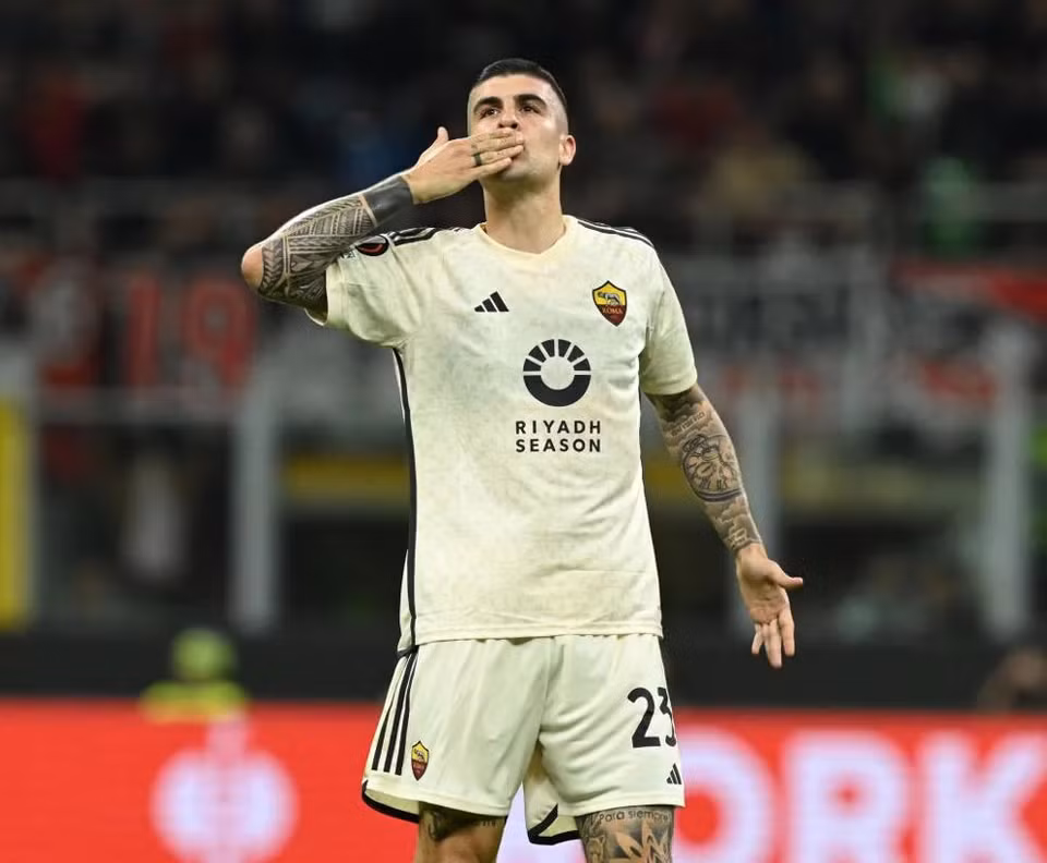 Trong khi đó, tại San Siro, Gianluca Mancini đã sắm vai người hùng khi ghi bàn duy nhất... (Nguồn: UEFA)