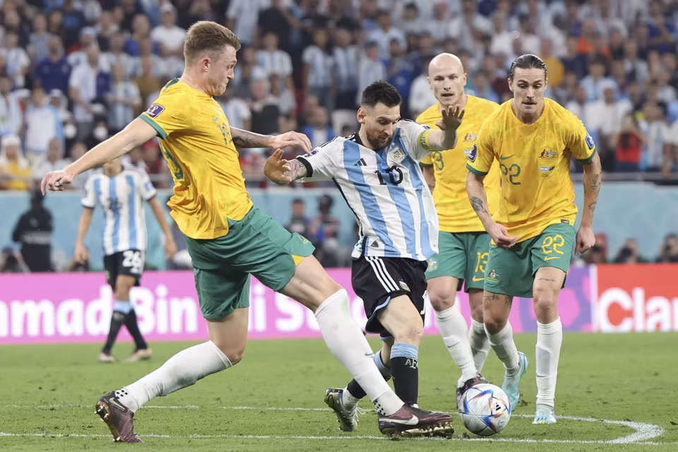 Trận đấu giữa Argentina và Australia diễn ra hấp dẫn ngay từ đầu. (Nguồn: Getty Images)