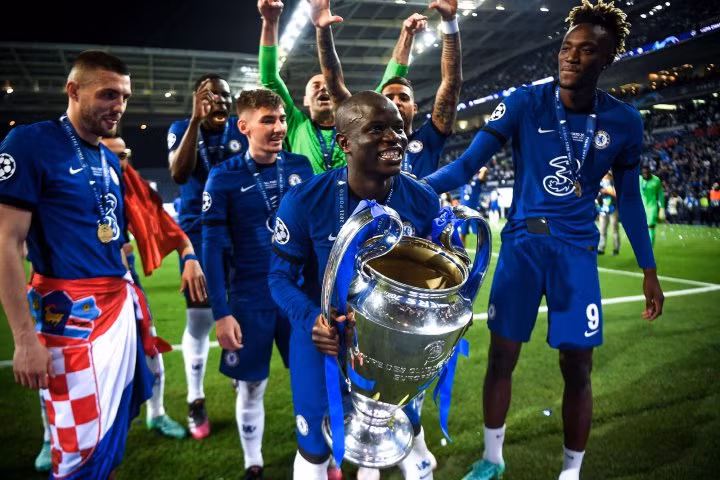 Kante là cầu thủ xuất sắc nhất trận, giúp Chelsea đăng quang. (Nguồn: EPA)