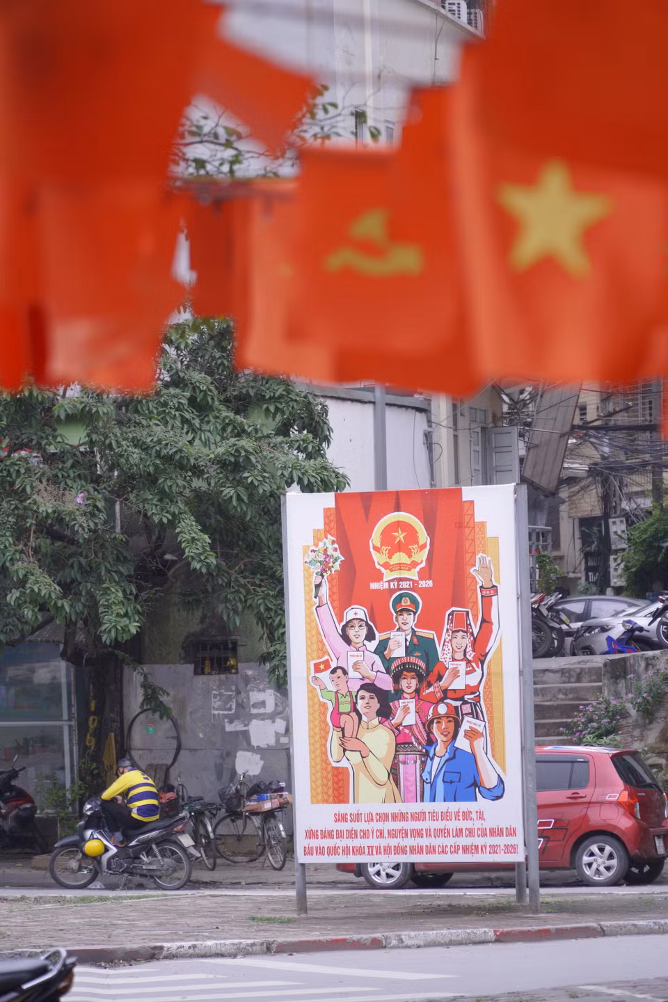 Trong dịp này, Thành phố Hà Nội cũng đang hướng đến cuộc bầu cử đại biểu Quốc hội và Hội đồng Nhân dân các cấp ngày 23/5 tới. (Ảnh: Minh Hiếu/Vietnam+)