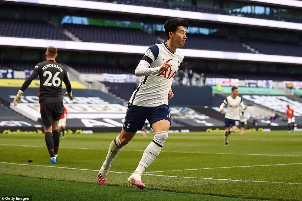 ...sau pha dứt điểm căng của Son Heung-min. (Nguồn: Getty Images)