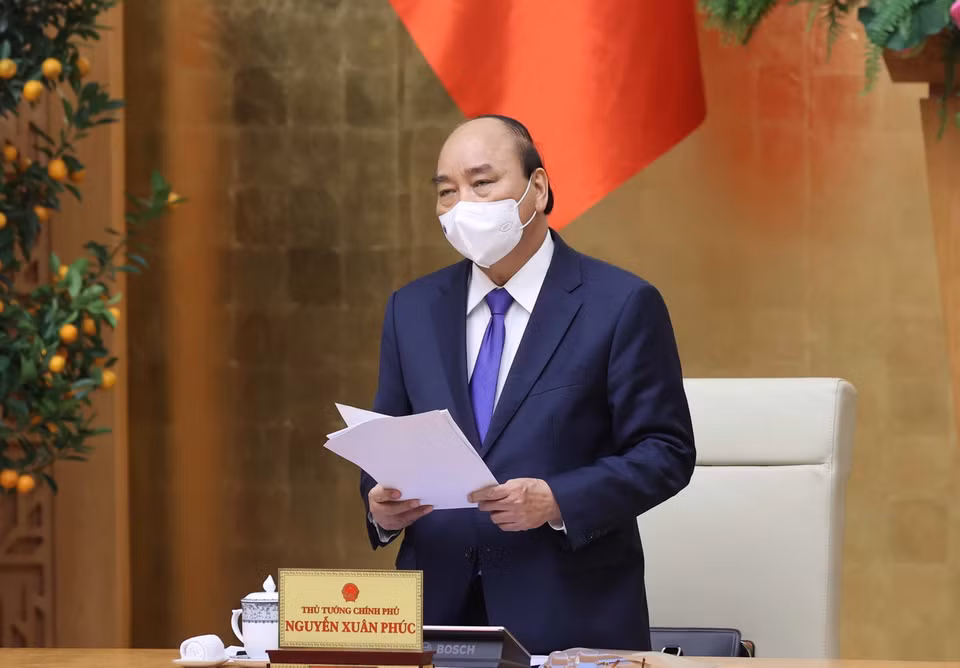 Thủ tướng Nguyễn Xuân Phúc phát biểu chỉ đạo. (Ảnh: Thống Nhất/TTXVN)
