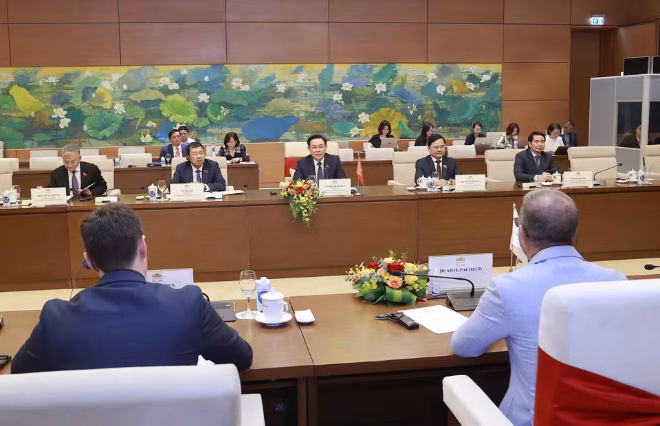 Quang cảnh buổi tiếp. (Ảnh: Doãn Tấn/TTXVN)