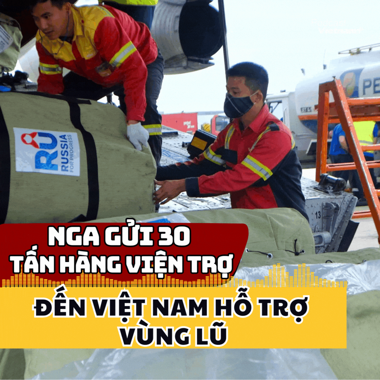 Nga gửi gần 30 tấn hàng viện trợ đến Việt Nam hỗ trợ vùng lũ 