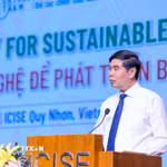Phó Chủ tịch Ủy ban Nhân dân tỉnh Gia Lai Lâm Hải Giang phát biểu tại hội nghị “Khoa học và Công nghệ để phát triển bền vững.” (Ảnh: Sỹ Thắng/TTXVN)