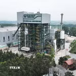 Nhà máy điện rác Thăng Long-Bắc Ninh, tại thôn Đồng Sài, xã Phù Lãng, tỉnh Bắc Ninh, với công suất xử lý 600 tấn/ngày, công suất phát điện 11MW được sử dụng công nghệ thiết bị tiên tiến xử lý rác và công nghệ lò hơi tầng sôi Valmet nhập khẩu từ Phần Lan. (Ảnh: Vũ Sinh/TTXVN)