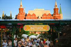Lễ hội văn hóa Việt Nam được tổ chức tại Moscow năm 2025 góp phần quảng bá hình ảnh điểm đến quốc gia, tạo không gian kết nối doanh nghiệp hai nước. (Ảnh: Ủy ban Du lịch Thành phố Moscow)