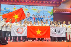 Thành tích của hai tuyển đầu bếp Việt Nam tại Global Culinary Challenge Malaysia 2026. (Ảnh: CTV/Vietnam+)