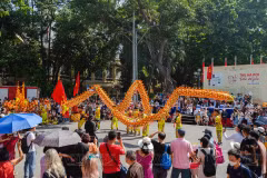 Festival Thu Hà Nội 2023 lần đầu được tổ chức tại Hà Nội thu hút người dân cả nước và khách quốc tế. (Ảnh: TTXVN)