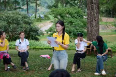 Những lá thư viết cho chính mình của thí sinh gây xúc động cho... "đối thủ." (Ảnh: CTV/Vietnam+)