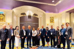 Đoàn Việt Nam tại triển lãm quốc tế THAIFEX-HOREC ASIA 2026. (Ảnh: CTV)