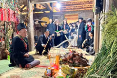 Lễ cơm mới là nghi lễ truyền thống quan trọng trong đời sống của người Thái. (Ảnh: Thu Lê/Vietnam+)