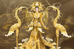 Thiết kế trang phục Văn hóa Dân tộc của Á hậu Lê Thu Trà tại Miss Intercontinental 2026 vừa được công bố. (Nguồn: BTC)