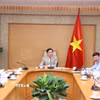 Phó Thủ tướng Chính phủ Trần Hồng Hà chủ trì cuộc họp. (Ảnh: Văn Điệp/TTXVN)