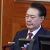 Tổng thống Hàn Quốc bị luận tội Yoon Suk-yeol tại phiên điều trần của Tòa án Hiến pháp ở Seoul, ngày 20/2 vừa qua. (Ảnh: Yonhap/TTXVN)