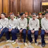 Các bị cáo tại phiên tòa. (Ảnh: Hồng Giang/TTXVN)