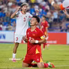 U20 Việt Nam nhận thất bại 1-2 trước U20 Palestine. (Ảnh: Việt Anh/Vietnam+)