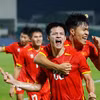 Đội tuyển U23 Việt Nam sẽ chạm trán U23 Kuwait ở trận ra quân tại vòng bảng ASIAD 2026. (Ảnh: Việt Anh/Vietnam+)