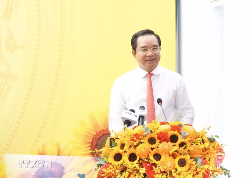Phó Bí thư Thành ủy, Chủ tịch UBND TP Hồ Chí Minh Nguyễn Văn Được. Ảnh: Hữu Duyên/TTXVN)