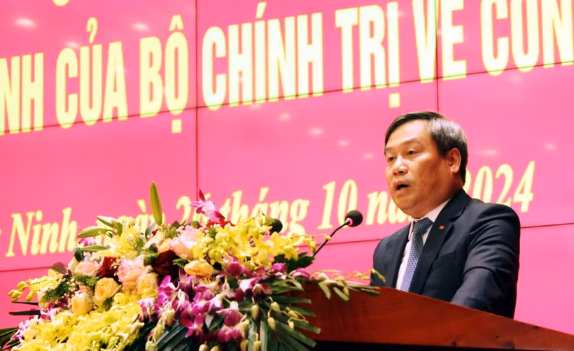 Ông Vũ Đại Thắng, Bí thư Tỉnh ủy Quảng Ninh. (Ảnh: Đức Hiếu/TTXVN)