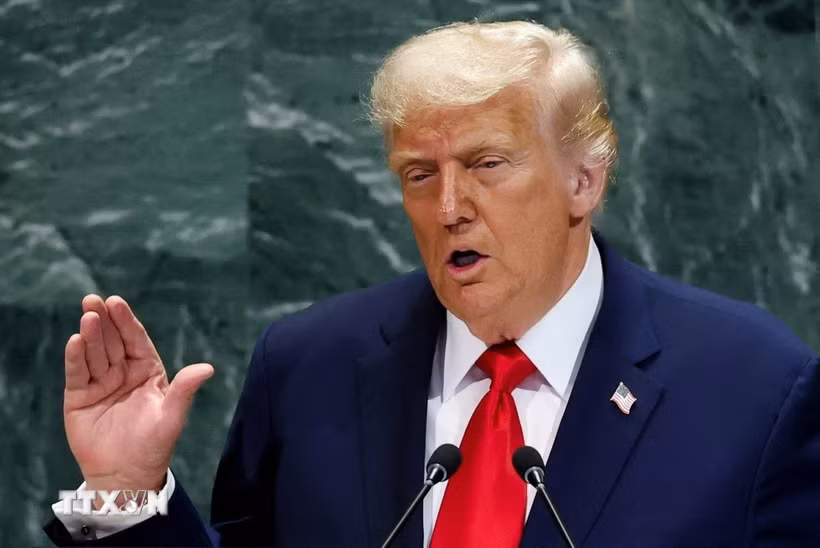 Tổng thống Mỹ Donald Trump. (Ảnh: ANI/TTXVN)
