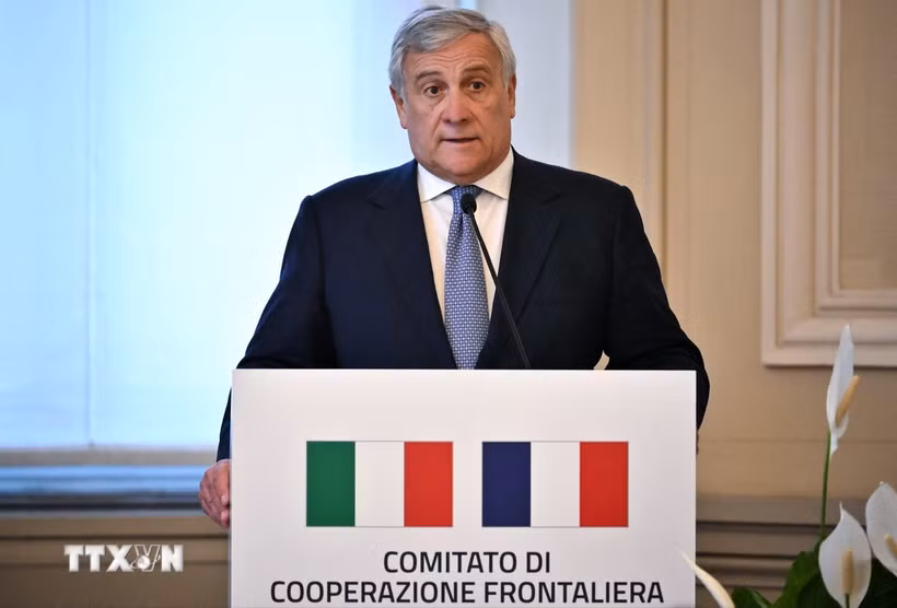 Ngoại trưởng Italy Antonio Tajani. (Ảnh: AFP/TTXVN)
