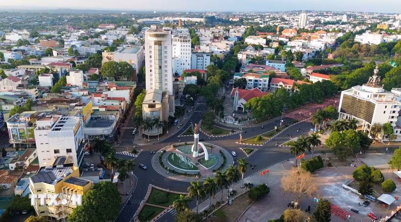 Trung tâm đô thị Buôn Ma Thuột. (Ảnh: Thanh Tùng/TTXVN)