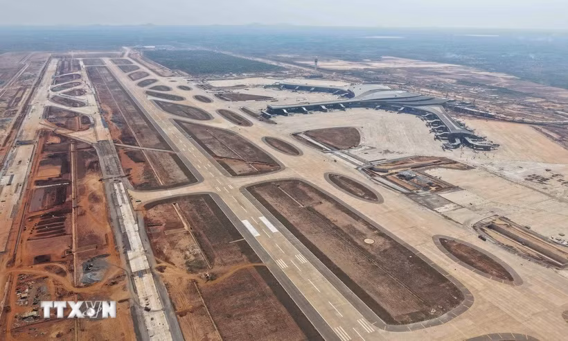 【写真】2026年3月末のロンタイン空港（ベトナム通信社）