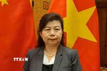 Bà Lưu Anh, nghiên cứu viên Viện Nghiên cứu Tài chính Trùng Dương, Đại học Nhân dân Trung Quốc, nhận định chuyến thăm Trung Quốc của Chủ tịch Quốc hội Trần Thanh Mẫn có ý nghĩa quan trọng. (Ảnh: Quang Hưng/TTXVN)