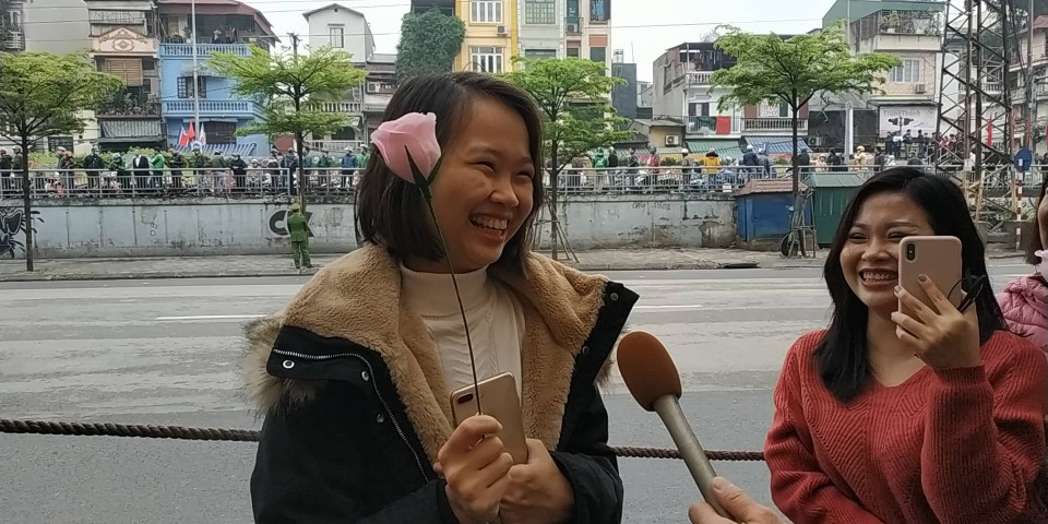 Chị Nguyễn Thị Diễm Ngọc cho biết rất hào hứng chào đón sự kiện vì đây là dịp hiếm có. (Ảnh: Sơn Bách/Vietnam+)