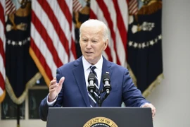 Tổng thống Mỹ Joe Biden đang tích cực tận dụng thời gian còn tại nhiệm để viện trợ quân sự cho Ukraine. (Nguồn: THX/TTXVN)