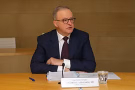 Thủ tướng Australia Anthony Albanese phát biểu tại Sydney. (Nguồn: Getty Images/TTXVN)