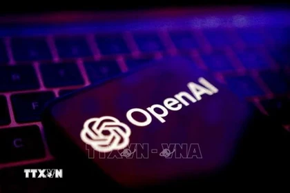 Biểu tượng của OpenAI. (Ảnh: REUTERS/TTXVN)