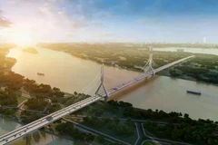 Phối cảnh cầu Tứ Liên. (Ảnh: UBND thành phố Hà Nội)