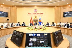 Hội nghị Bộ trưởng Kinh tế ASEAN đặc biệt lần thứ hai về đàm phán nâng cấp Hiệp định Thương mại Hàng hóa ASEAN (ATIGA) diễn ra theo hình thức trực tuyến. (Ảnh: PV/Vietnam+)